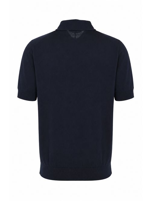 Polo in cotone tre bottoni Blu Navy FILIPPO DE LAURENTIIS | PL1MC CR14R890